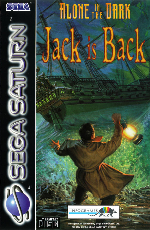 Alone in the Dark: Jack is Back box art for Sega Saturn